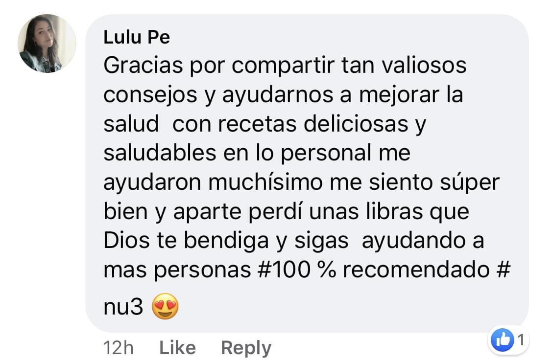 Testimonio NU3 35 Libras Menos